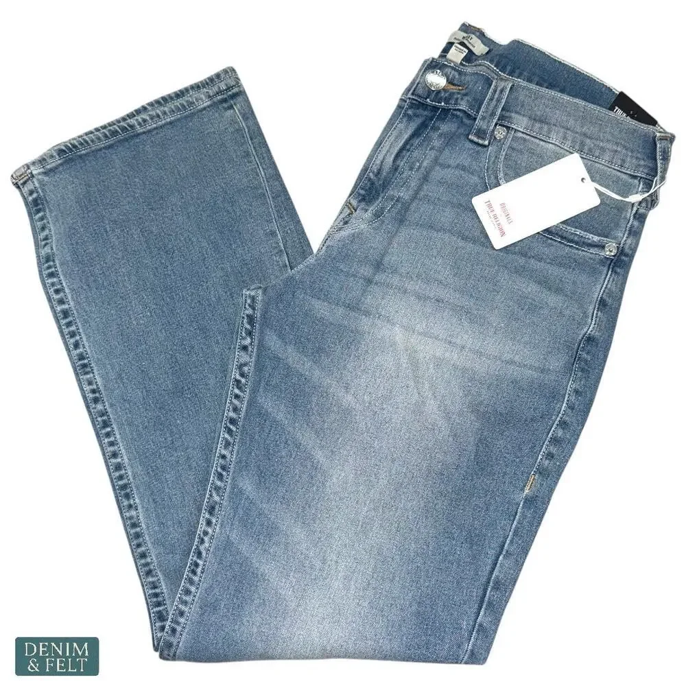True Religion Billy Bootcut Jeans Men’s 34 Brilliant Medium Wash Denim NEW NWT!!